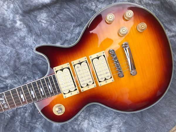 

brown kaston six string electric guitar we can customize various guitars