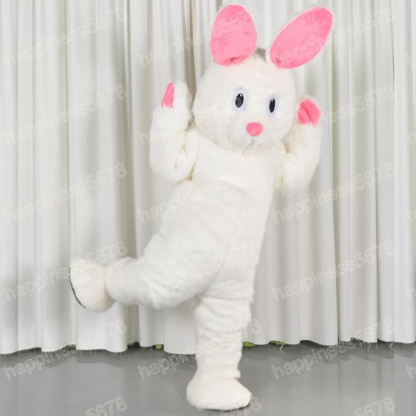 Leistung Weißes Kaninchen Maskottchen Kostüme Weihnachten Cartoon Charakter Outfits Anzug Geburtstag Party Halloween Outdoor Outfit Anzug