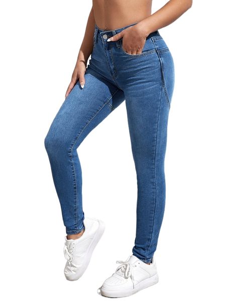 

zipper fly light wash skinny jeans n3q4#, Blue