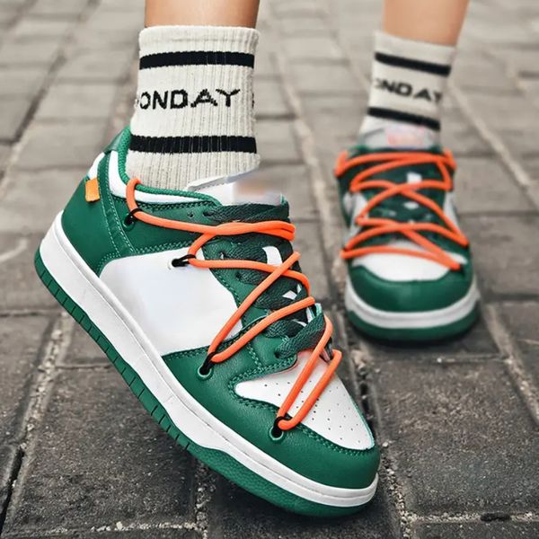 

men women shoes pu stitched flat bottom lace up hollow out comfortable breathable versatile casual sports shoes sx041, Black