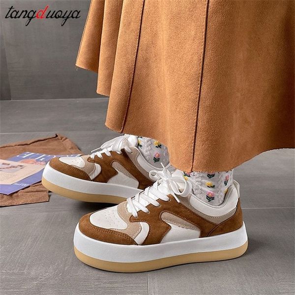 

shoes womens platform sneakers women brown chunky shoes vulcanize trainers women lolita sneakers tenis femme zapatillas mujer 220623, Black