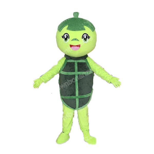 Halloween Grüne Schildkröte Maskottchen Kostüm Top Qualität Cartoon Charakter Outfits Erwachsene Größe Weihnachten Karneval Geburtstag Party Outdoor Outfit