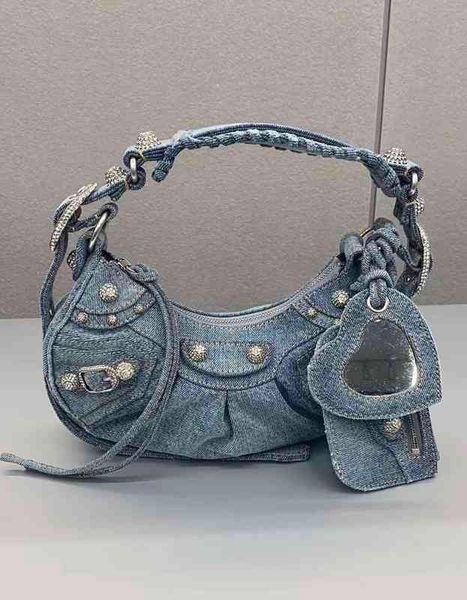 

italy bags blcgstyle le cagole denim drill buckle underarm motorcycle bag