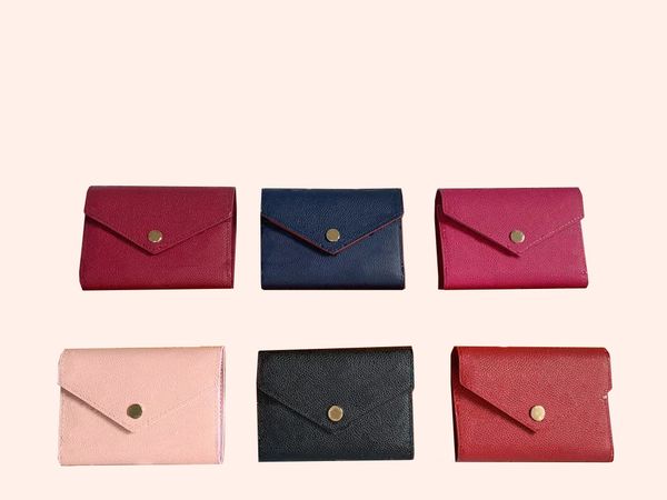 

fashion designer wallet cards and coins famous womens wallets leather purse card holder coin purse with box ship, Red;black