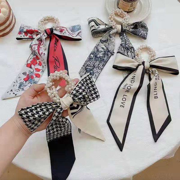 

fashion retro elegant personality bow pony tails holder design girls hair accessories a566, Golden;silver