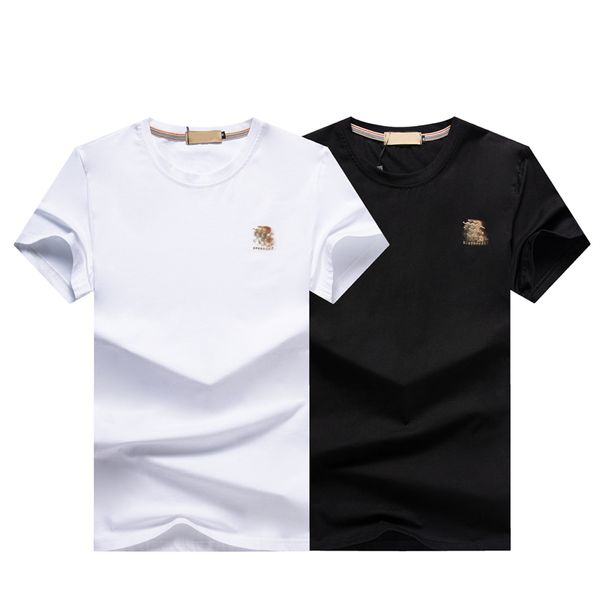 

2022 summer new short sleeve half sleeve t-shirt for men@12, White;black