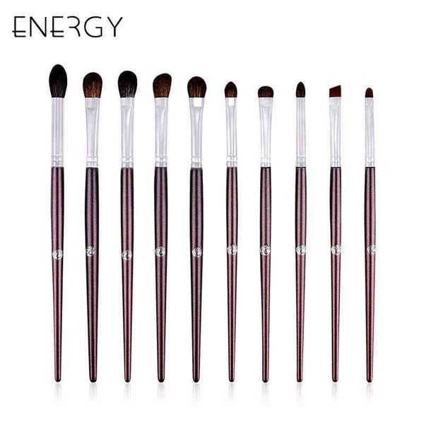 NXY Make-up-Pinsel, Energy Eye, handgefertigt, Naturhaar-Schattenpinsel-Set zum Mischen, Schattieren, Wimpern, Liner, Augenbrauen, Kit 0406