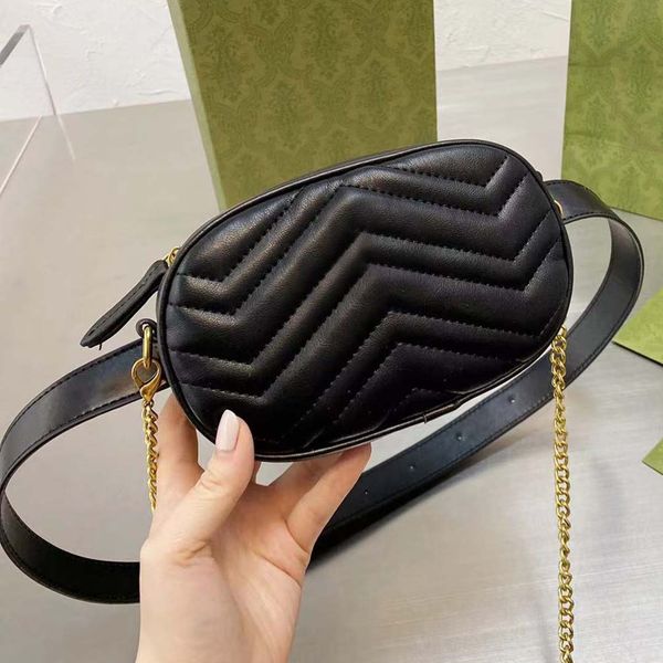 

designer messenger bags quilted thread chain bag waist bagss marmont ladies shoulder bag mini womens handbag wallet