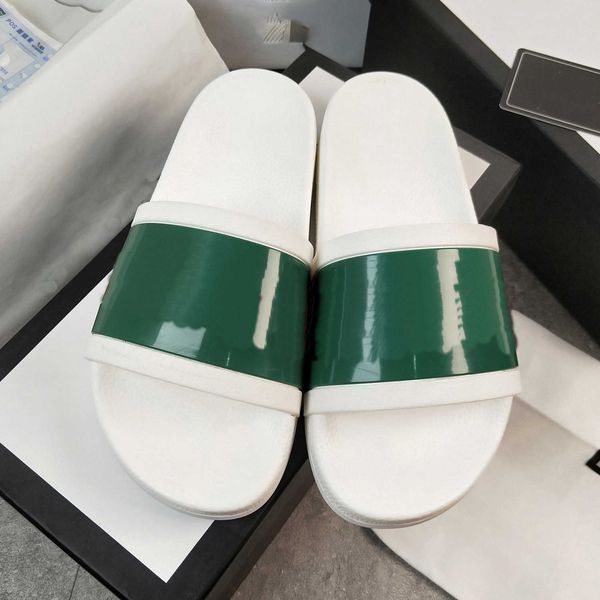 

2022 designer slides mens womens slippers with original box dust bag fashion luxury summer sandals beach sneakers flowers printing leather, Black