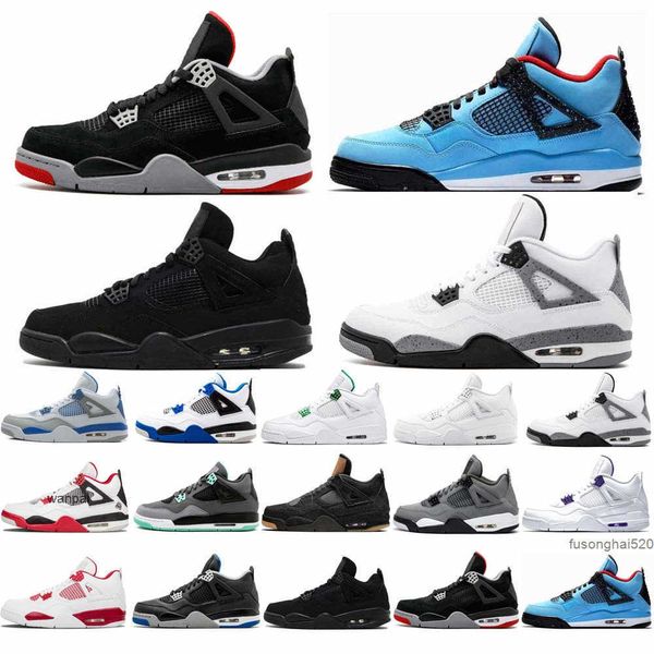 

4s 4 basketball shoes men women jumpman red thunder desert moss taupe haze university blue white oreo black cat bred mens jorda jordens shoe