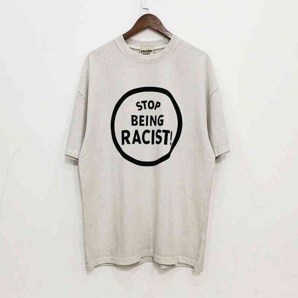 

trend hip hop gallerydepts t shirts high street fashion casual loose round neck white short sleeve t-shirt, White;black