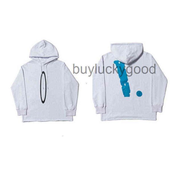 

fashion capuz mens big v sweatshirts brands vlones hip hop stylist hoodies long sleeve hoodie men women sweatshirt ow pa shirts, Black