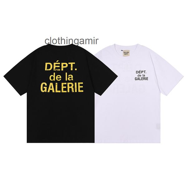 

gallerydepts t shirts 2022 trendy designer lettered hip hop loose casual short sleeve t-shirt, White;black