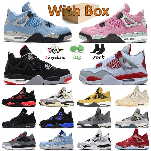 

designer jumpman 4s trainers basketball shoes craft black royal sports white oreo infrared military blue men women sail manila canvas red th