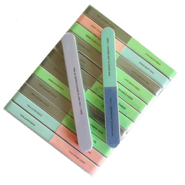 

5pcs lot 7 side nail polish buffer nail art sanding files buffer block manicure pedicure tools sand surface sponge file 220705