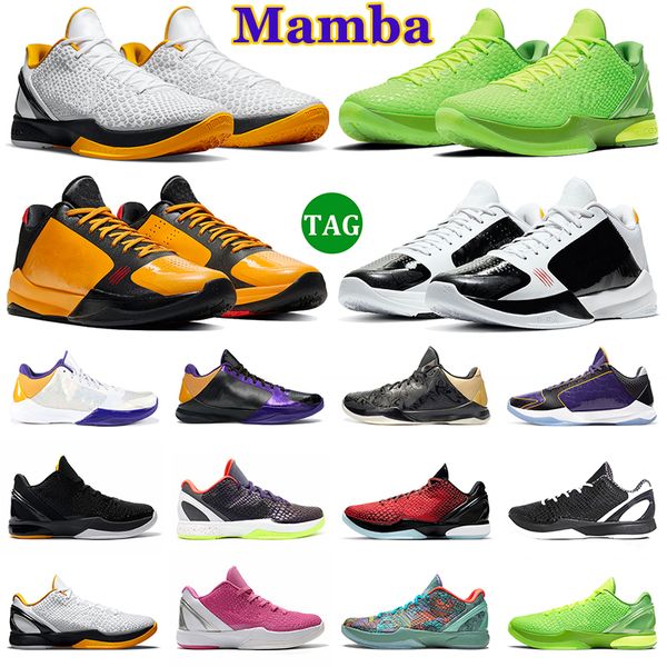

mamba 6 protro men basketball shoes grinch del sol mambacita sweet 16 5 rings chaos alternate bruce lee lakers mens trainers outdoors sports