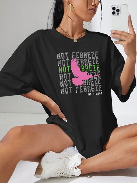 

bird & letter graphic t-shirt l0nk#, White