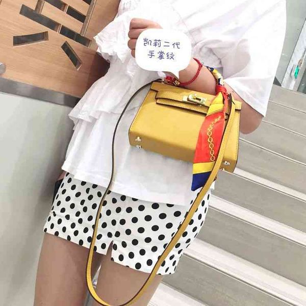 

bags designer women ke1lyss 2022 second generation mini palm print leather classic one shoulder portable messenger bag