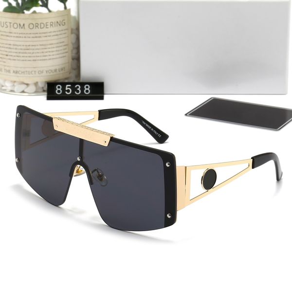 

sunglasses for men and women summer style shield anti-ultraviolet retro wrap plate metal half frame fashion eyeglasses random box, White;black