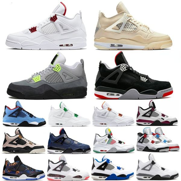 

jordons white sail 4 4s jumpman basketball shoes for mens red metallic what the neon pure money cement motosports trainers sport sneakers ch