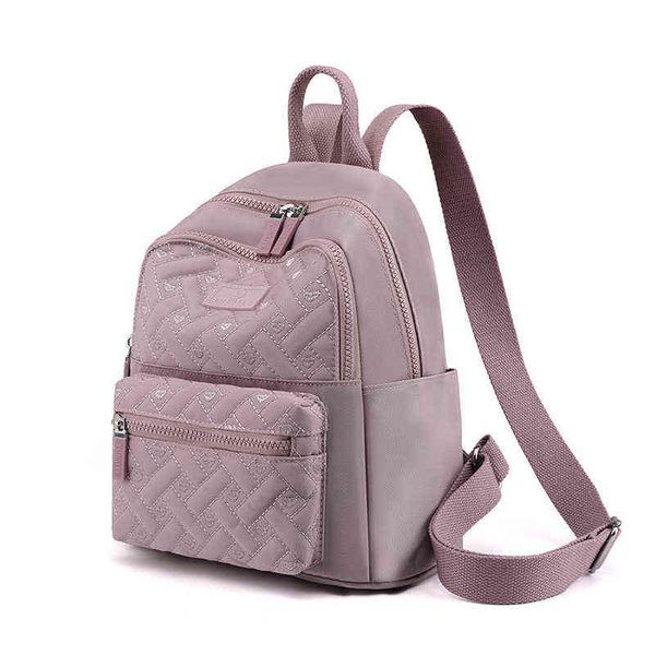 Женская сумка тенденция маленькая женская рюкзак весна Новый высококачественный нейлоновый рюкзак.