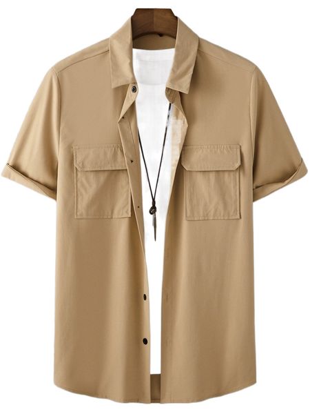 

men flap pocket shirt without tee g5ey#, White;black