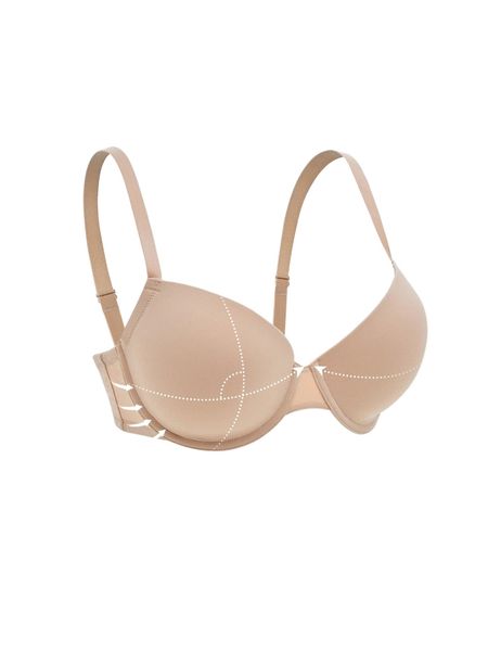 

luvlette plain full cup bra o7r4#, Black;red