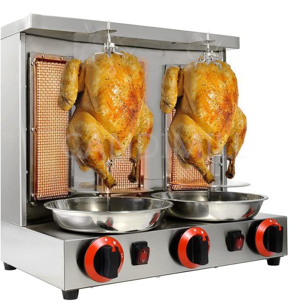 Rice Mexing Misturing Alimentos Equipamento de processamento de alimentos Equário elétrico Gas Grill Turkish Machine Comercial Carne automática Girando o forno brasileiro