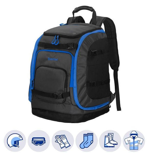 

outdoor bags soarowl 50l ski bag large capacity backpack storage boots helmet clothing can placed skis with adjustable waterproof