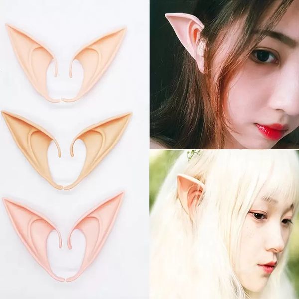 Elf Ear Halloween Fairy Cosplay Accessores Vampire Party Mask For Látex Soft Orelha Falsa 10cm E 12cm WX9