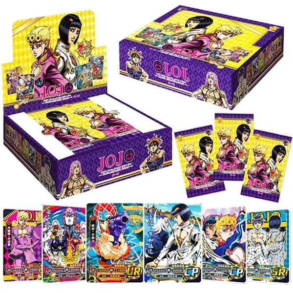 Bizarre japanische Film-Anime-Abenteuercharakter-Sammlung, seltene Karten, Box, Spiel, Sammelkarte für Kinder, Geschenke, 220725