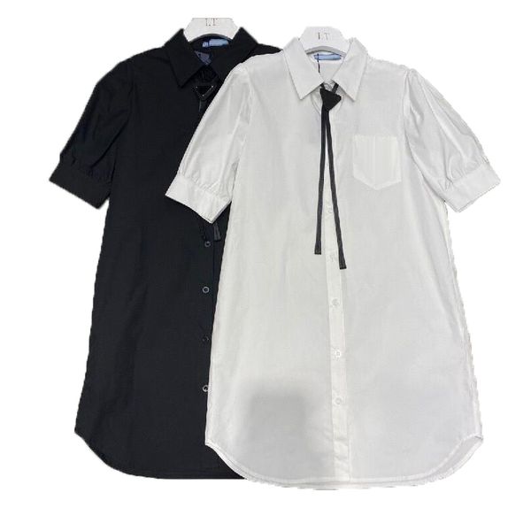 

women dress designer polo collar new pure color slim dresss womens summer casual style budge letter cotton t-shirt skirt dresses tees knit s, Black;gray