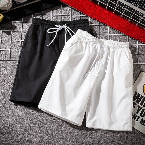 

men's pants designer shorts summer thin sports capris youth solid color leisure loose large underpants beach pants fashion 3cv5, Black
