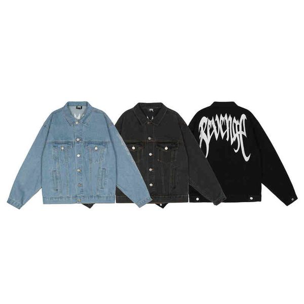 

men's revenge fashion brand personalized embroidery denim et popular and wo, Black