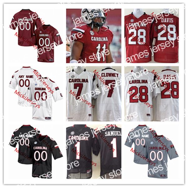 

james 2022 ncaa custom uofsc stitched college usc football jersey 87 jared cook jerseys 1 alshon jeffery 26 antonio allen 28 mike davis 38 g, Black