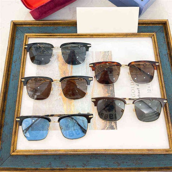 

2022 new g box sunglasses fashion net red same personalized gg0918 shades designer sunglasses fashion, White;black