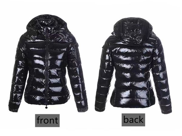

womens down jacket outerwear classic down coat winter parkas designer parka women jackets with letter flower luxury streetwear homme coats, Black