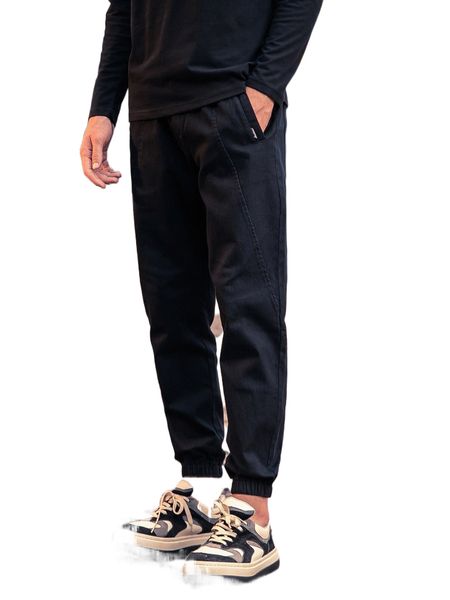 

men letter patched detail slant pocket joggers m6nn#, Black