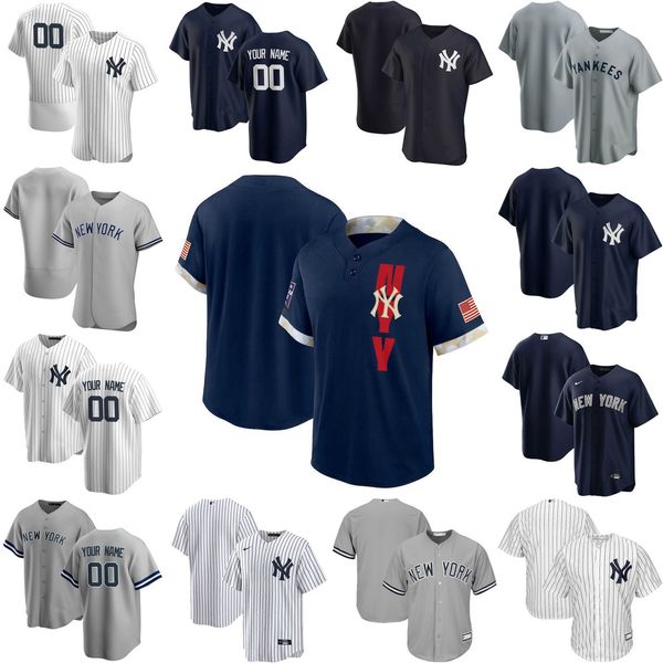 

2022 baseball jerseys custom jersey new york''yankees''mens women youth 2 derek jeter 26 dj lemahieu 45 gerrit cole 99 a, Blue;black