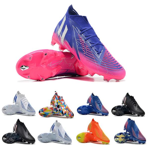

soccer shoes predator edge + fg laceless champions code pack crystal football cleat dragon shock pink unite geometric soccer boots