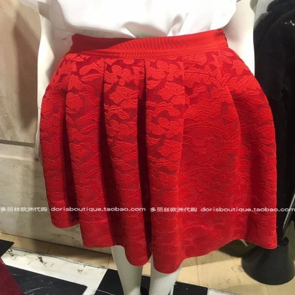 

skirts spring and summer year high-grade lace embroidery fluffy, Black