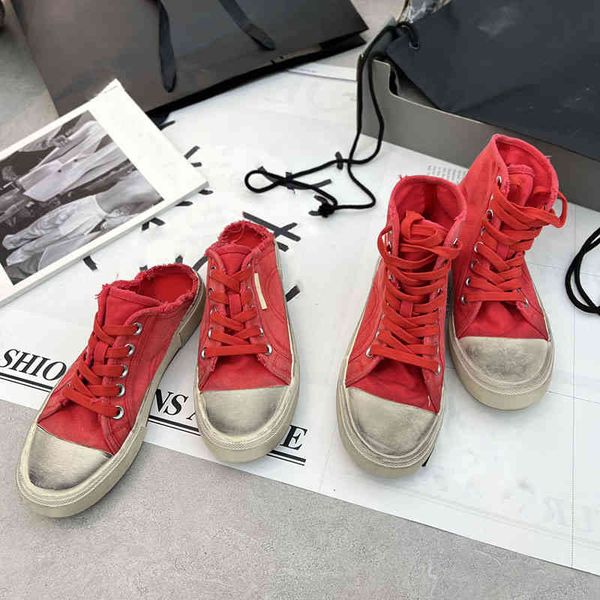 

boots spring and autumn paris high canvas shoes women's lace up casual board fashion single couple sports 2j43, Black