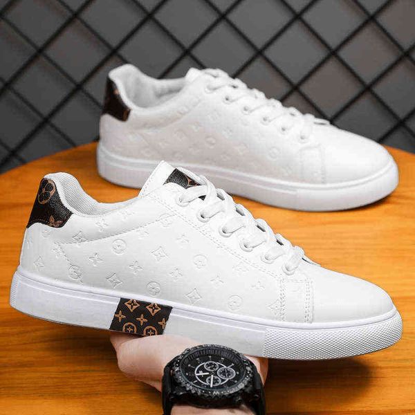 

board shoe all match sports men casual shoes spring new tide small white shoes men y220530, Black