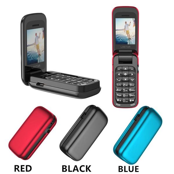 Novo l8star bm60 mini flip music mp3 player bluetooth Dial Telefone FM Radio Magic Voice Changer 3.5 fone de ouvido