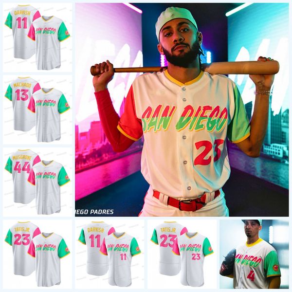 

san diego 22 juan soto fernando tatis jr. padres 2022 city connect jersey manny machado eric hosmer trent grisham kim mike clevinger nola to, Blue;black