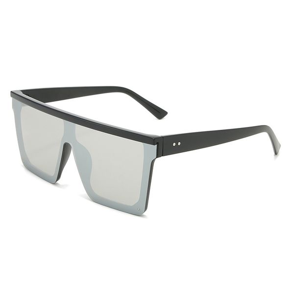 

2022 fashion square sunglasses personalized rice nails colorful ocean one-piece lens glasses mens womens eyeglasses sports outdoor beach des, White;black