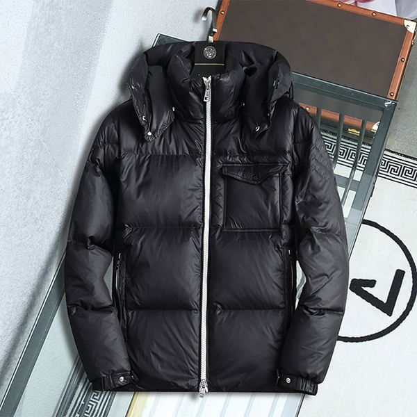 

2022 men's down jacket autumn winter women's hoodedcouple asian size, Black