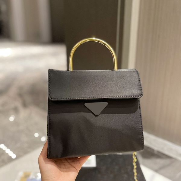 

designer shoulder bag evening bags women luxury nylon handbags fashion small square crossbody bags tote ladies wallet y0613