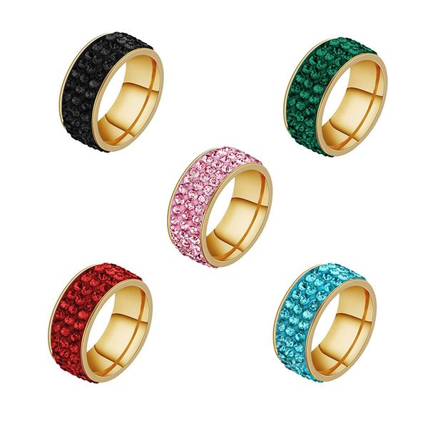 

new arrival colorful full diamonds women rings for women fashion accessory jewelry gift wholesale, Golden;silver