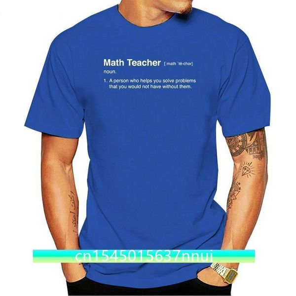 Mathematiklehrer Definition Kalkül Algebra Geometrie Pi Mathematik Professor Männer Erwachsene Grafik T-Shirt Apperal Pun Blau 220702